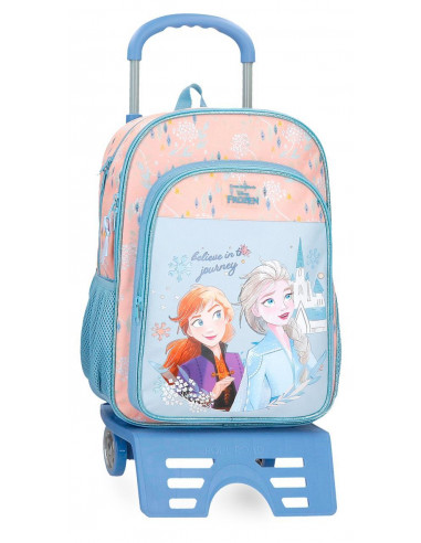 42124T1 ADAPT. BACKPACK  40CM 2C.W/TROLLEY FROZEN BELIEVE IN